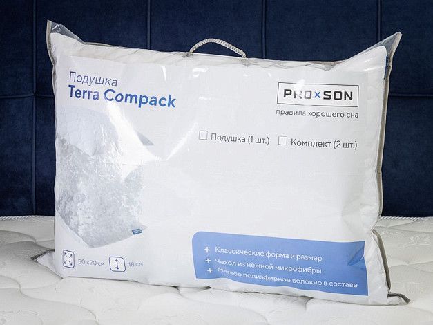 Подушка ProSon Terra Compack | Интернет-магазин Гипермаркет-матрасов.рф
